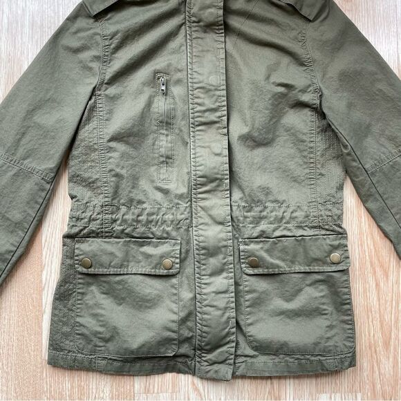 Love Tree Olive Green Utility Jacket - Size: Small - Picture 4 of 7